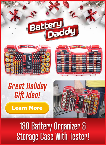 Perfect Gift To Store All Types of Batteries, Even Coin Size